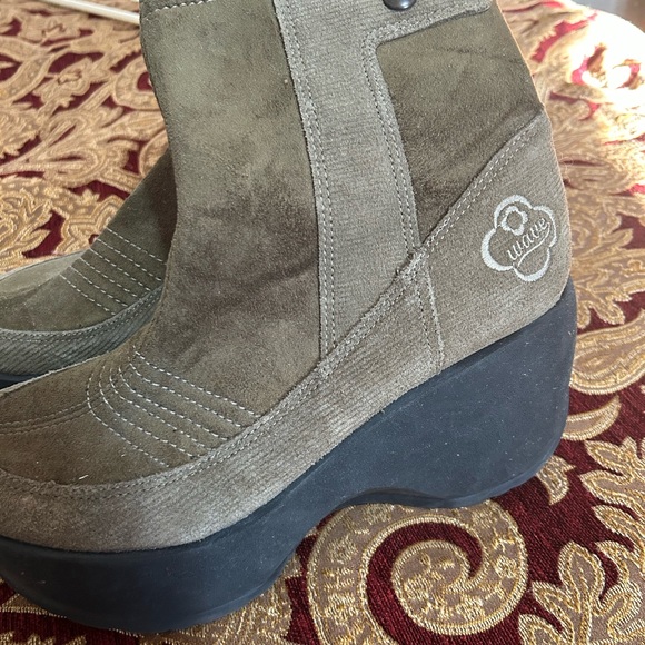 Dark green Shin-High Women's Boots - Picture 10 of 10